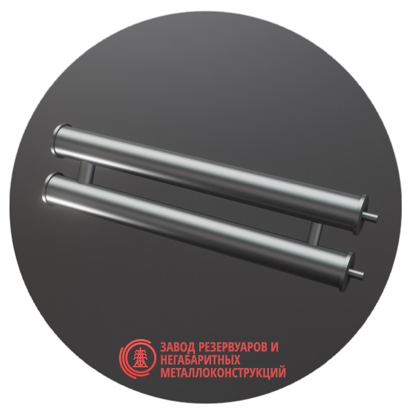 Регистры отопления двухрядные РСП-2x159x4.0-10000 мм