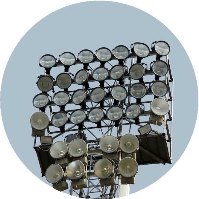 Мачты освещения со стационарной короной ВМОН-25