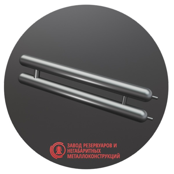 Регистры отопления двухрядные РСЭ-2x133x4.0-11000 мм